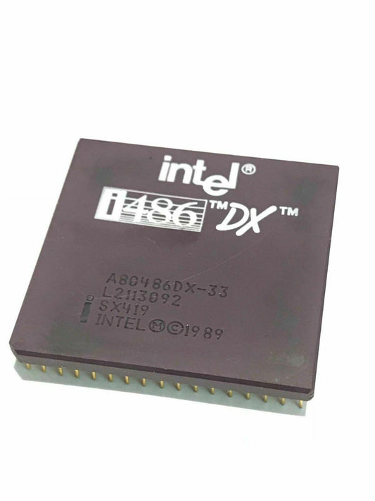 INTEL A80486DX-33 SX419 COLLECTIBLE 486 PROCESSOR fba10a81