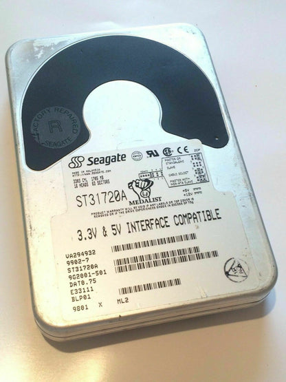 SEAGATE ST31720A 9G2001-501 IDE HARD DRIVE 1.7GB aa4ba11