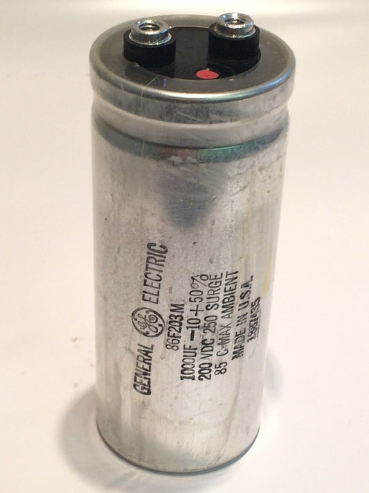 1000UF 200V 86F203M GENERAL ELECTRIC MILITARY SPEC VINTAGE CAPACITOR ad1x18