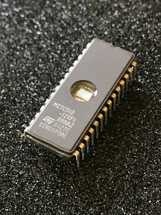 ST M27C512-12XF1 512KB 28 PIN EPROM UK STOCK x1 fcb15.58