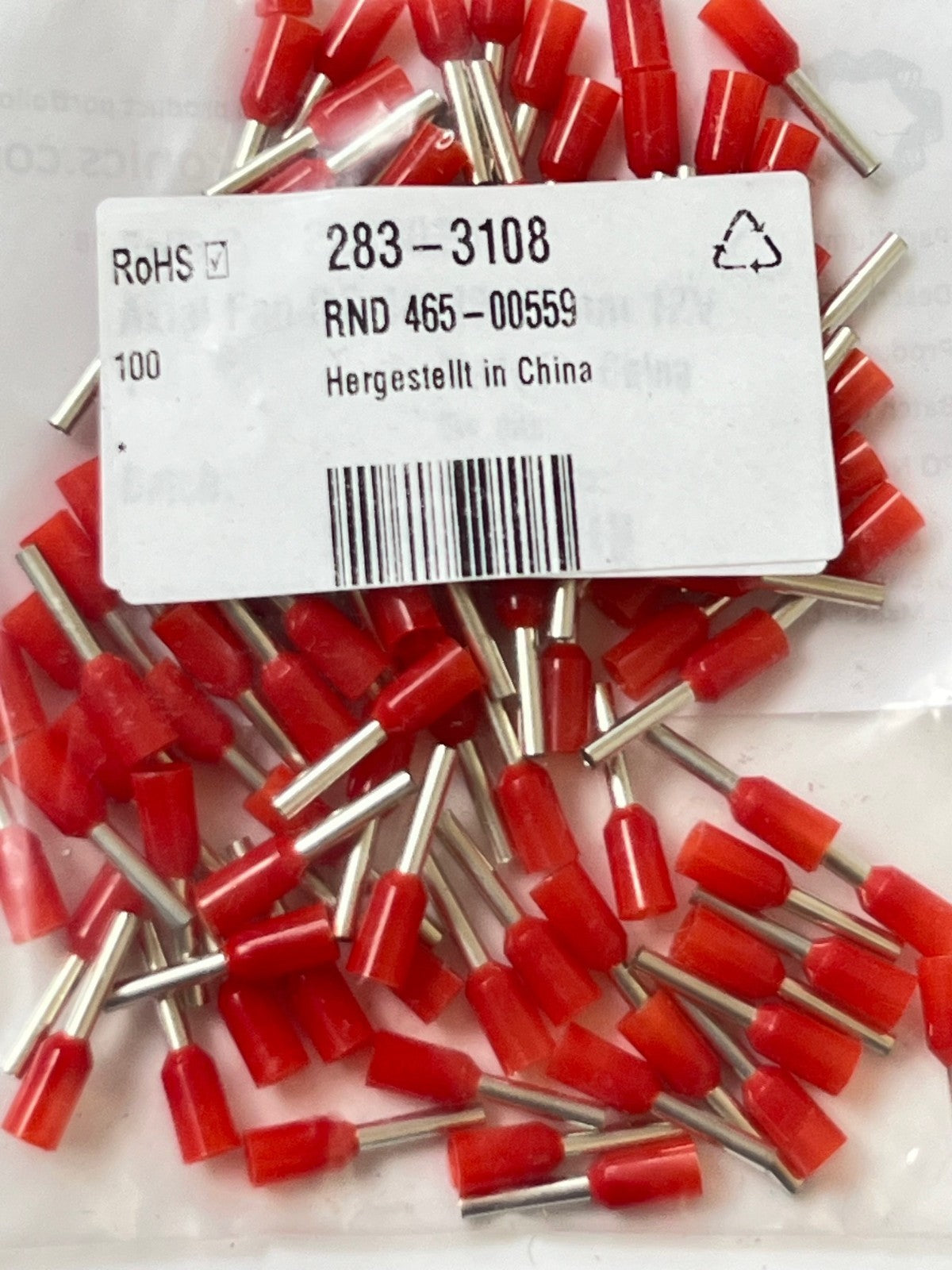 INSULATED CRIMP TERMINALS BEST RS QUALITY ALL TYPES PACKS OF 100 CHEAP fcb22