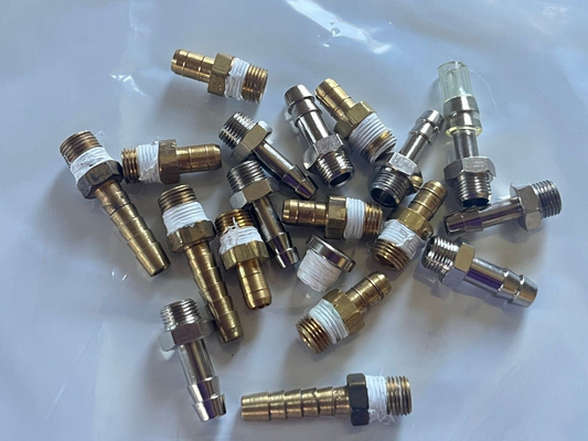 LOT OF 19 VARIOUS 1/8 THREAD PIPE INLET ADAPTERS BRASS ad1m4