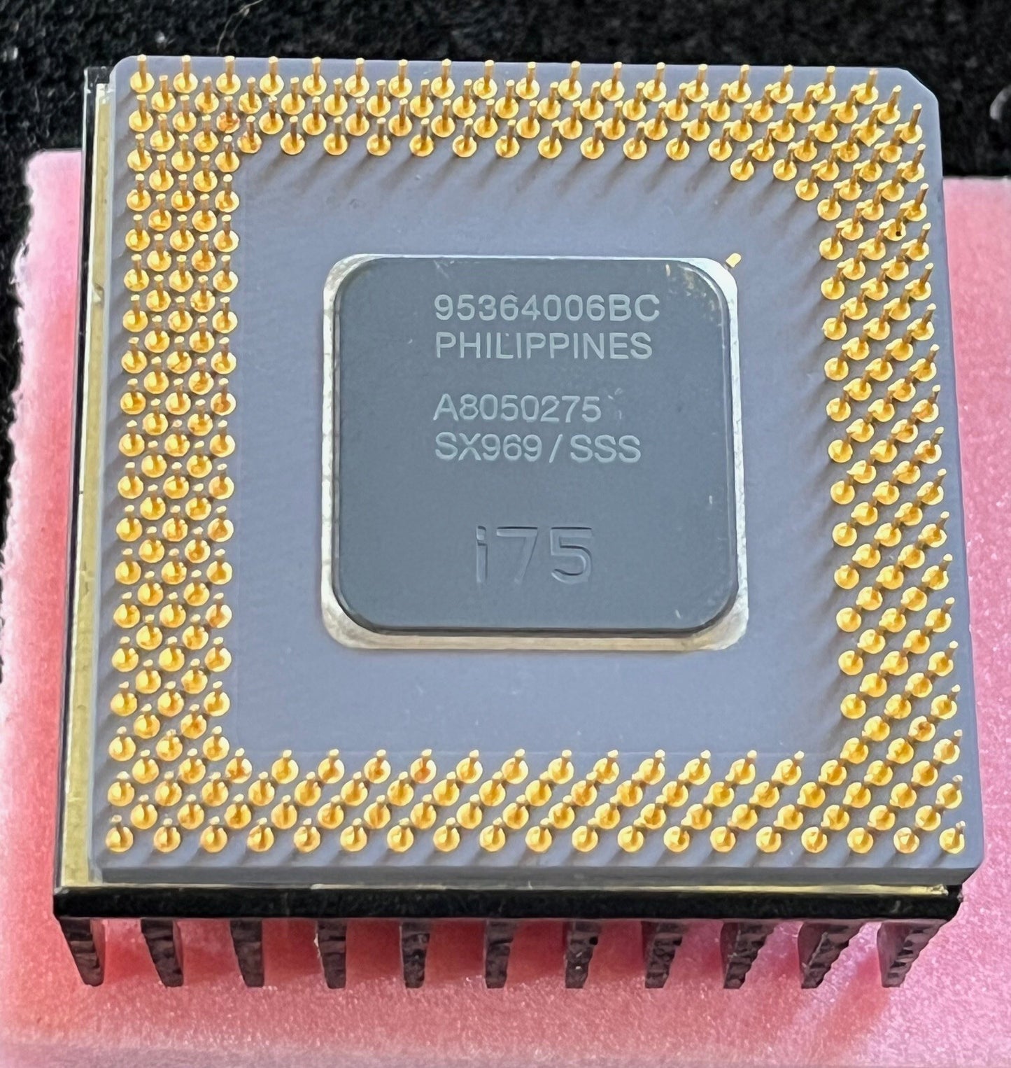 INTEL A80502-75 SX969/SSS COLLECTIBLE PENTIUM PROCESSOR fba15A20