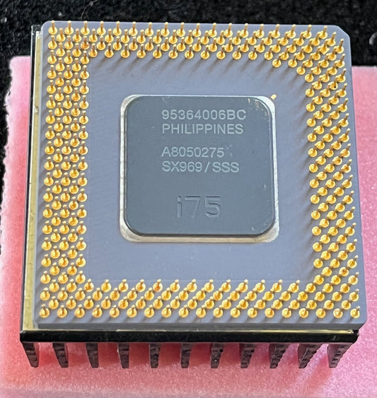 INTEL A80502-75 SX969/SSS COLLECTIBLE PENTIUM PROCESSOR fba15A20