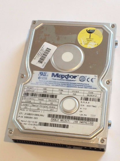 MAXTOR 90640D3 53A 16A 32A 6.4GB IDE HARD DRIVE aa4bb21