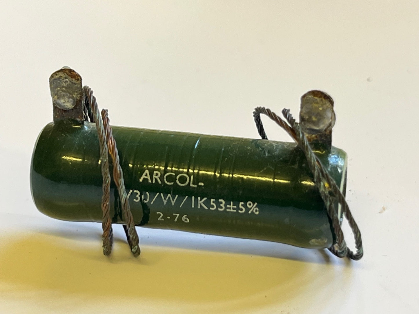 1.53K OHM 5% 30W ARCOL VINTAGE WIRE WOUND TUBULAR POWER RESISTOR FD2G6