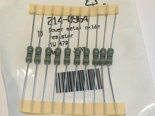 47R 1W METAL OXIDE RESISTOR (x10) blb31