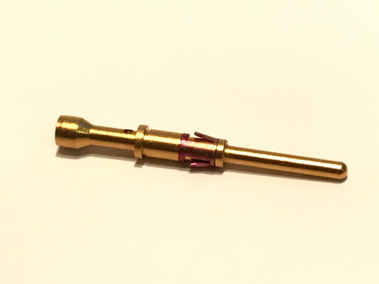 T3P22MC1LX TRIDENT SERIES RED 22 AWG GOLD PLATED CRIMP PIN CONTACT (x10) fd5g38