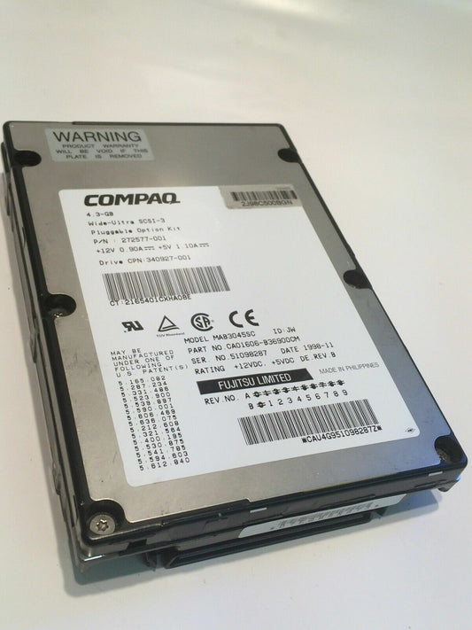 FUJITSU MAB3045SC 4.3GB SCSI 3 HARD DRIVE CAO1606-B36900CM aa4cc4
