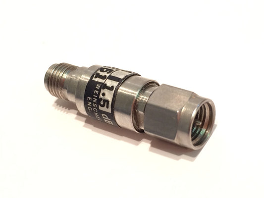 WEINSCHEL 3M-1.5 PRECISION 1.5dB 2W 12.4GHz SMA ATTENUATOR (x1) fbb15a5