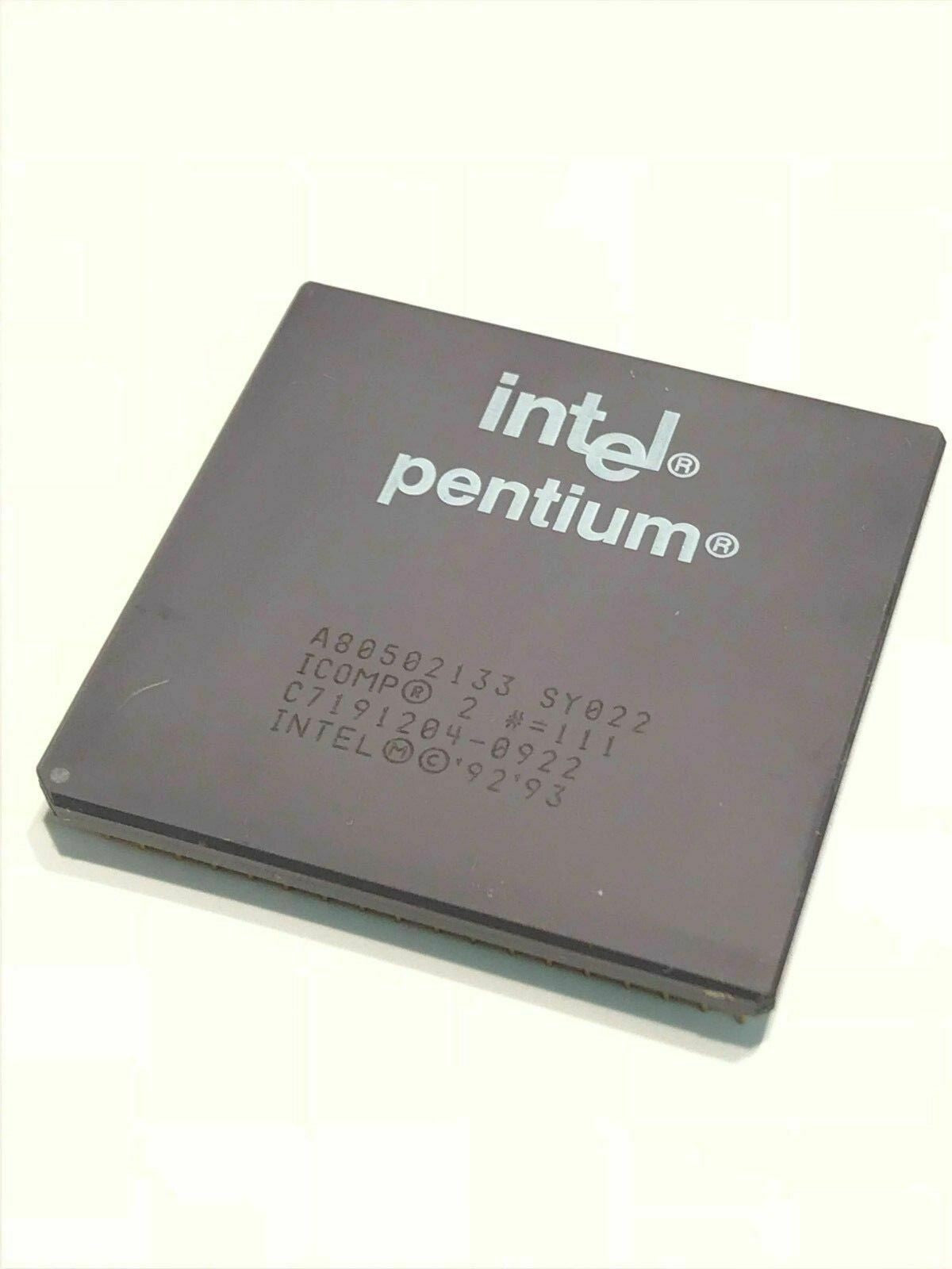 INTEL A80502133 SY022/SSS COLLECTIBLE PENTIUM PROCESSOR fba10a77