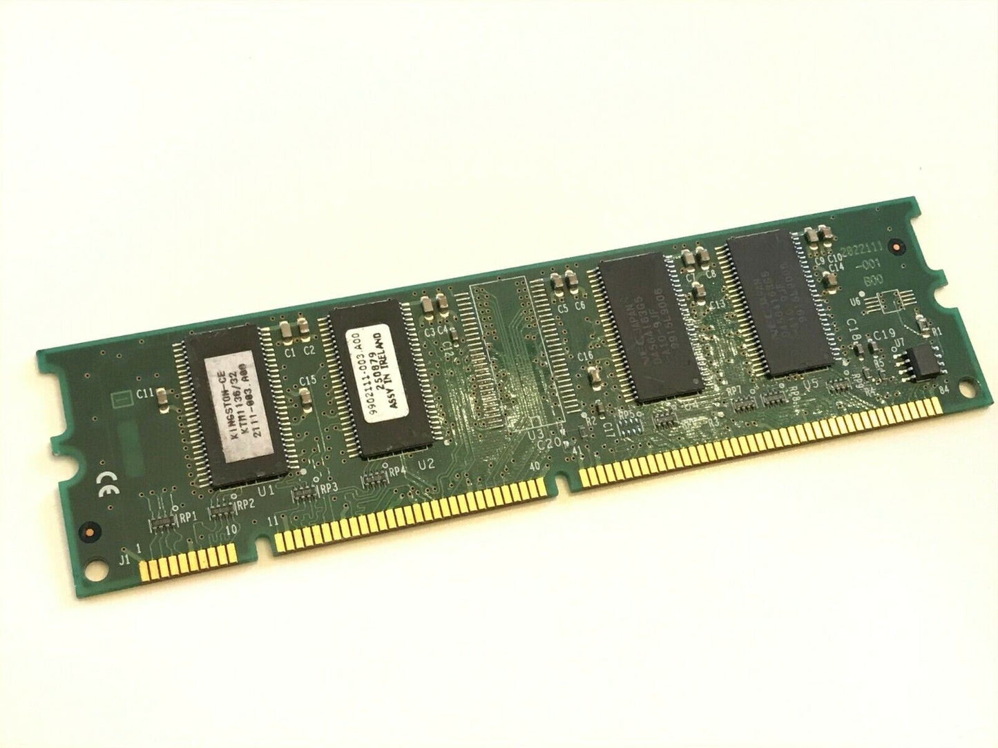 32MB KINGSTON KTM1136/32 SDRAM DIMM 168-pin PC100 NON ECC UNBUFFERED fcb11.26