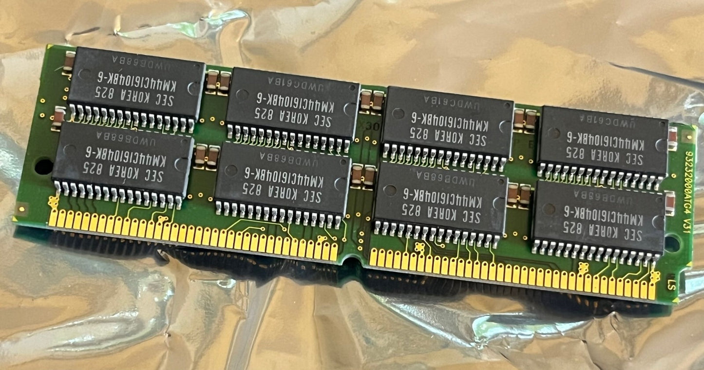 72 PIN 128MB EDO SIMM MEMORY 60nS PREMIUM QUALITY GOLD PLATED (x1) fcb11.5