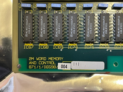 MEMORY PCB WITH 44 X 1MB MOTOROLA DRAM MEMORY CHIPS MCM511000AP10 ad1y9