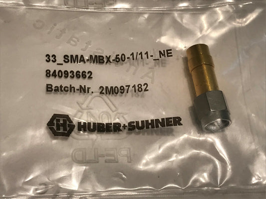 SUHNER 33_SMA-MBX-50-1/11-_NE SMA MALE - MBX FEMALE ADAPTOR fbb29.31
