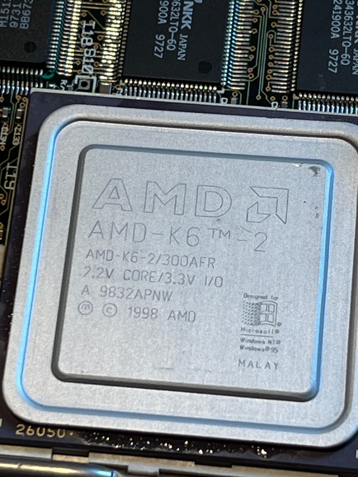MICROBUS MAT-840 ISA SINGLE BOARD COMPUTER SBC AMD K6-2/300AFR fd3f*