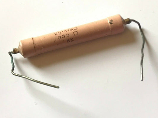 VINTAGE 1950'S WELWYN SA3635 300 OHM 12W 5% WIRE WOUND RESISTOR ad1J42