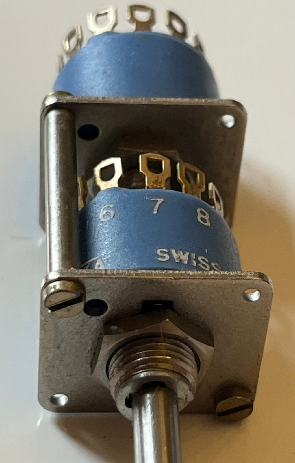10 WAY 2 POLE NO STOP ELMA 01 SERIES MINI ROTARY SWITCH AUDIOPHILE TBA