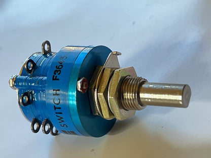 COLE F3645-102-01 MILITARY SPEC ROTARY SWITCH 1 POLE 5 WAY fba39.43