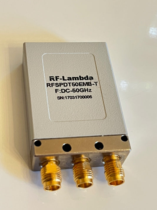 RF-LAMBDA RFSPDT50EMB-T COAXIAL RELAY SWITCH 2.4MM 50GHz 24Vdc SPDT AE1W8
