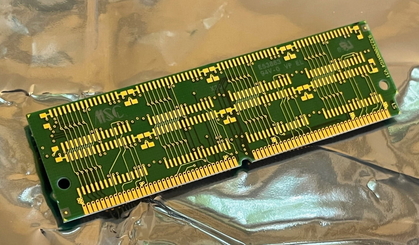 72 PIN 64MB EDO SIMM MEMORY 60nS PREMIUM QUALITY GOLD PLATED (x1) fcb11.3