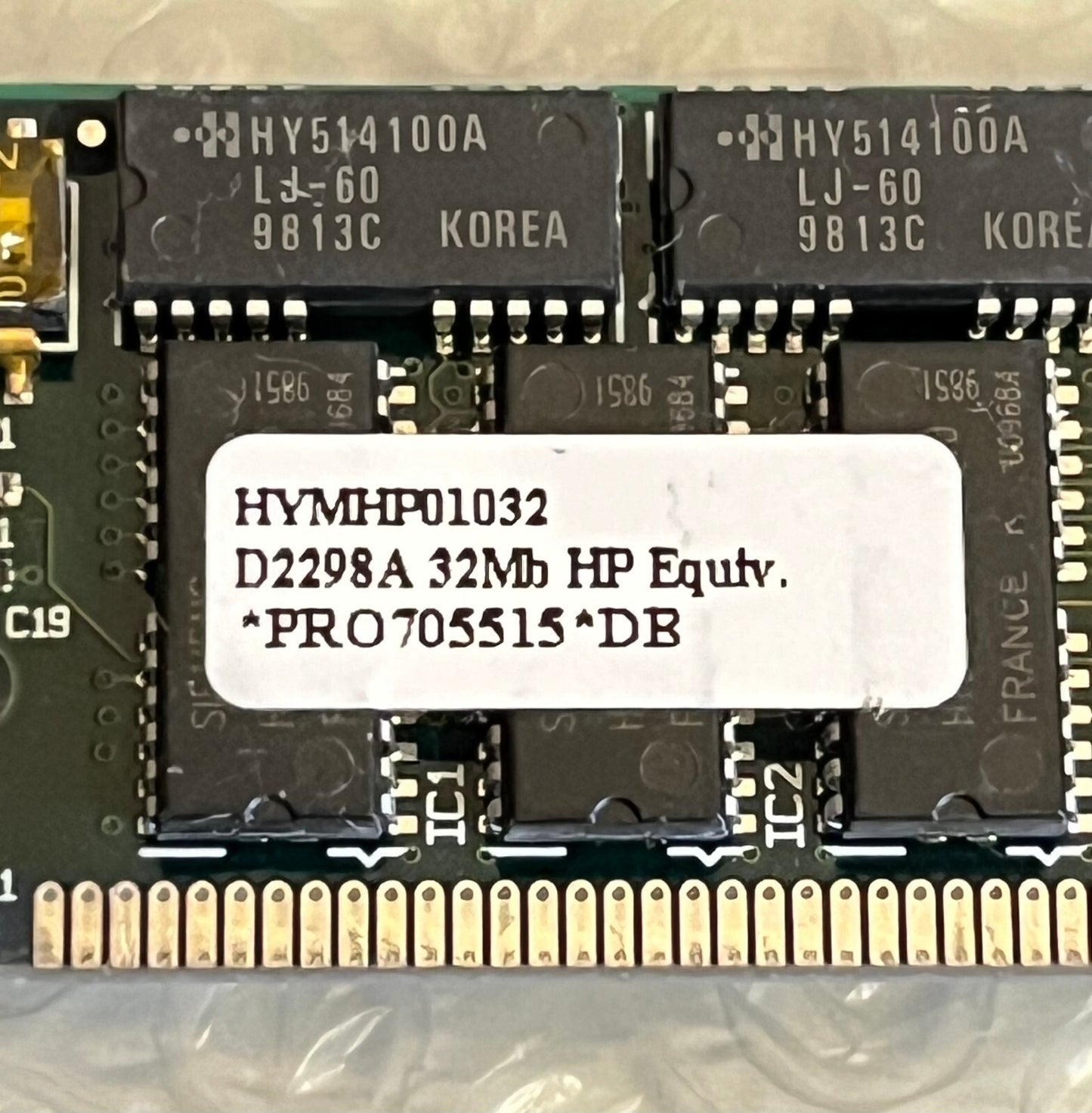 HP D2298A 32MB 72 PIN 60NS FAST PAGE MODE PARITY FPM SIMM (x1) fd1A45