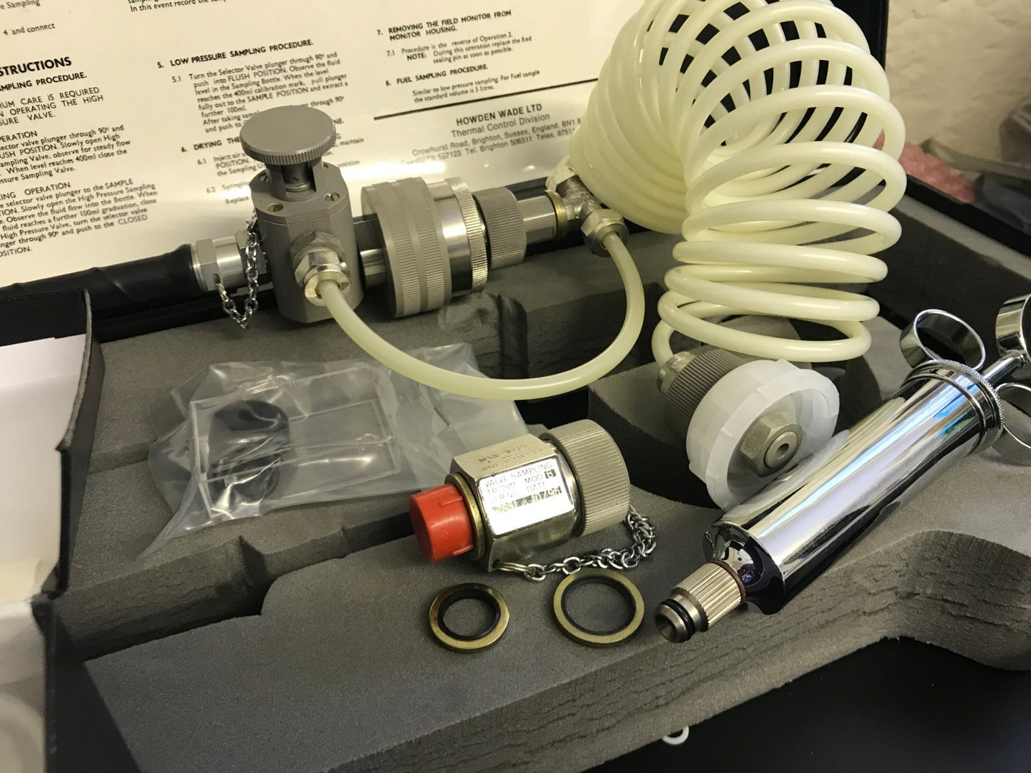 AMETEK FIELD FLUID SAMPLING SET 100 PSI ad1~2