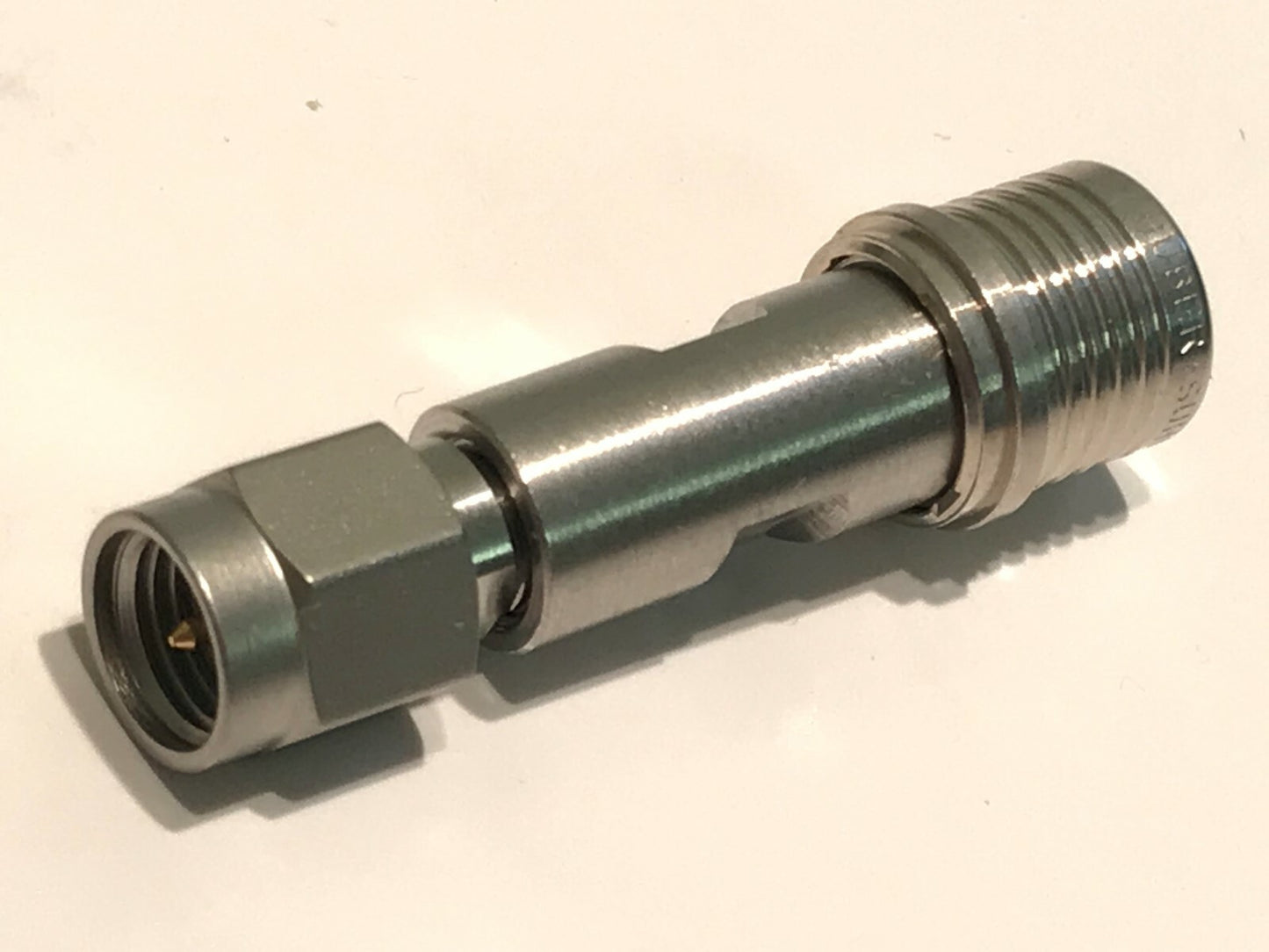 SUHNER 32_PC35-QMA-50-1/1-_NE 3.5 MALE - QMA FEMALE ADAPTOR fbb28.31