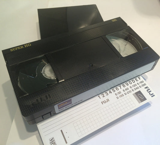 FUJI SUPER HG E180 TOP QUALITY VHS VIDEO CASSETTE TAPE NEW IN LIBRARY CASE fbf1d