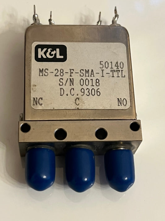 K&L RF SMA COAXIAL RELAY 18GHz 28Vdc SPDT fd5c3