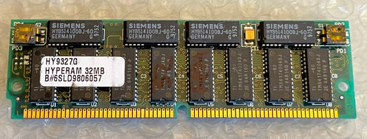HY9327G 32MB GOLD PLATED 72 PIN 70NS FAST PAGE MODE PARITY FPM SIMM fd1A44
