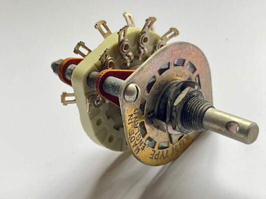 2 POLE 4 WAY CERAMIC ROTARY SWITCH MILITARY SPECIFICATION fd6c20