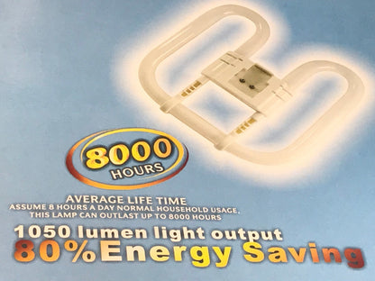 2D Energy Saving Fluorescent Tube Lamp Bulb- 16W 2 Pin Or 4 Pin Warm or Cool