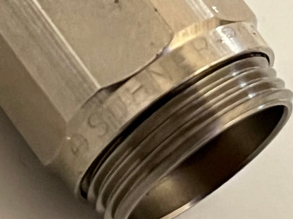 SUHNER PREMIUM APC-7 TO N TYPE MALE PRECISION RF COAXIAL ADAPTER FBA10A19