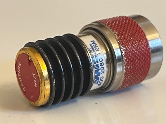 MIDWEST MICROWAVE 2080 N TYPE MALE 50 OHM TERMINATOR 10W 12.4GHZ fba10a85