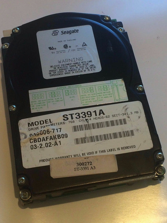 SEAGATE ST3391A IDE HARD DRIVE 341MB 9A6006-717 aa4ba21