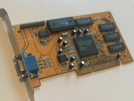 S3 TRIO 3D/2X ON BOARD C368E LEGACY SVGA GRAPHICS AGP CARD ad2T16