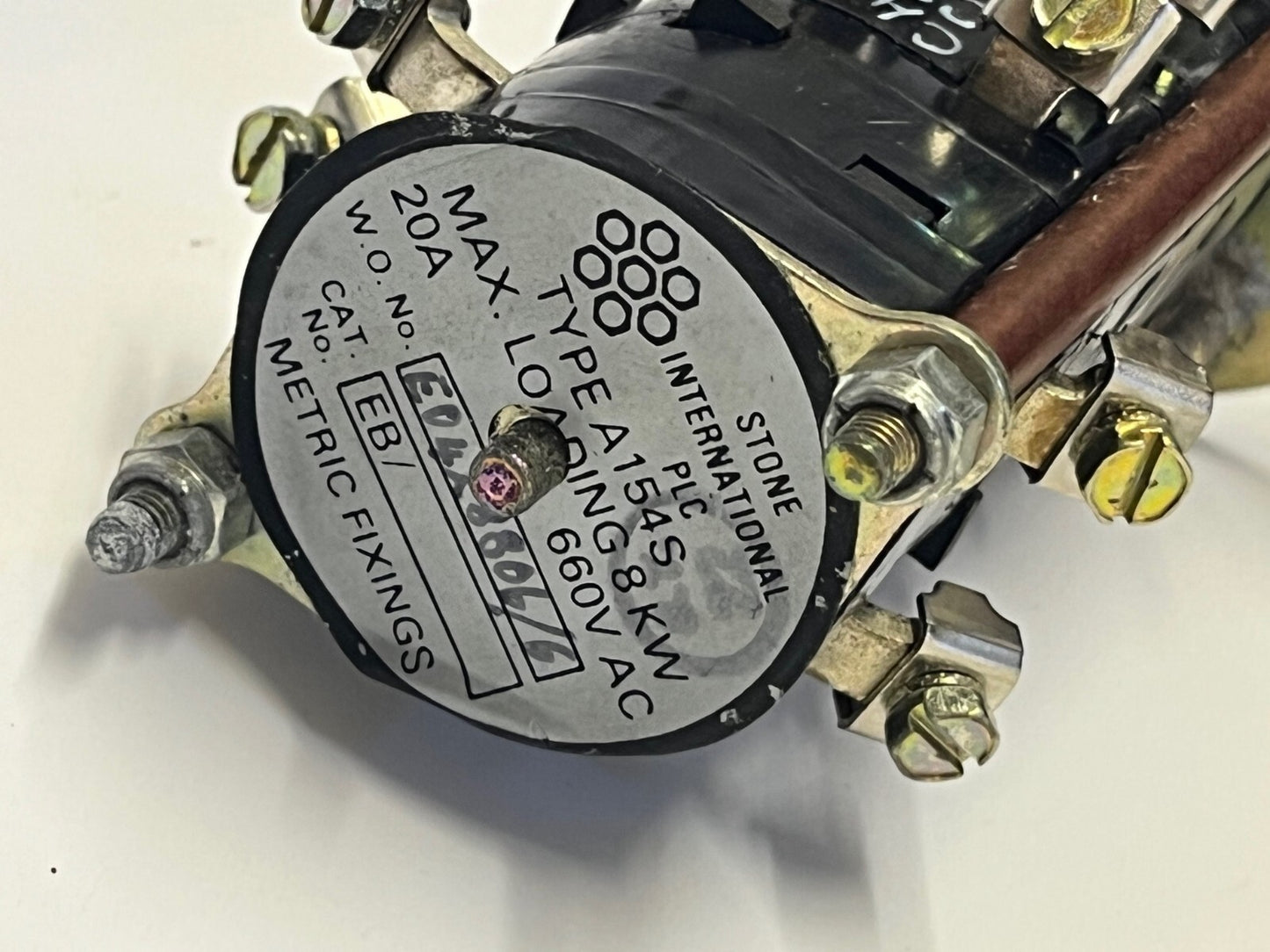STONE-PLATT 20A 660Vac 8 POLE 2 POSITION TYPE A154S ROTARY SWITCH ae1y5