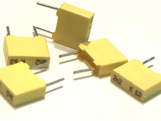 PHILIPS 2200pF 63V 2.2nF POLYESTER BOX CAPACITORS (x10) fd7d14