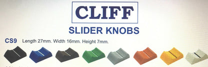 BEST QUALITY CLIFF SLIDER POT KNOBS 6 - 8MM SHAFT UK MADE & STOCK fcb25
