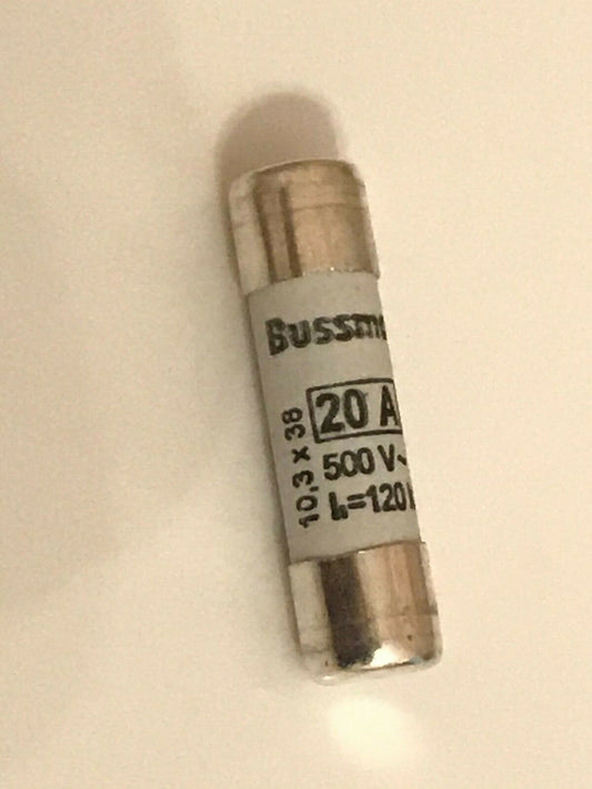 BUSSMANN C10G20 gG 20A FUSE SIZE 10 X 38 (X1 FUSE) faa12V