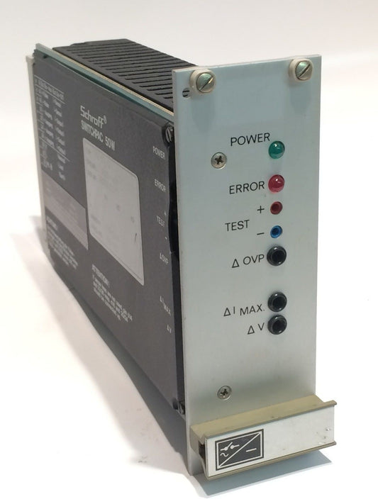 SCHROFF SWITCHPAC 50W TPS 24/2 19" INCH RACK POWER SUPPLY 24V 2A PSU ad2x1