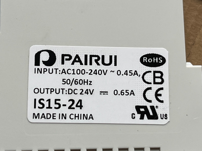 RS 136-8303 24V DC 0.65A DIN RAIL MOUNT PSU NEW IS15-24 fd1d36