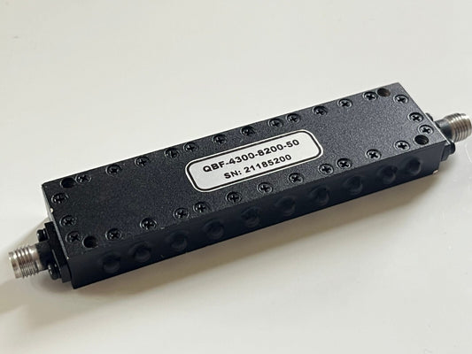 QUALWAVE 4.3GHZ - 8.2GHZ 2W BAND PASS FILTER 2.92MM CONNECTORS AE1W85