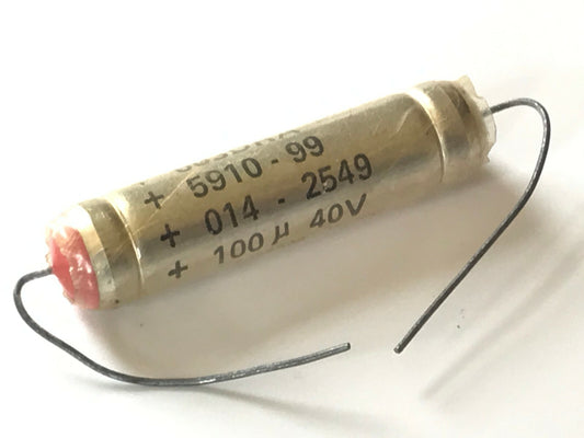 100uf 40v WET TANTALUM CAPACITOR FULL SILVER JACKET MIL SPEC CA51-003DRA fd7d96