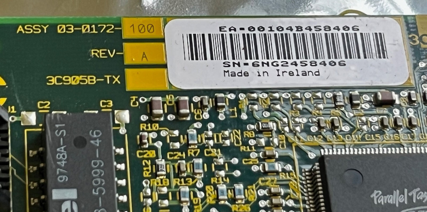 3C905B-TX 03-0172-100 PCI NETWORK CARD 3-COM fd3d3
