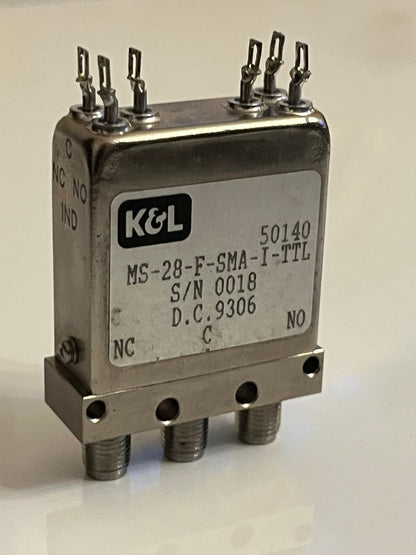 K&L RF SMA COAXIAL RELAY 18GHz 28Vdc SPDT fd5c3
