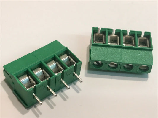 4 WAY PCB TERMINAL BLOCK CONNECTOR 5mm PITCH 17.5A BEST QUALITY EUROCLAMP blb129