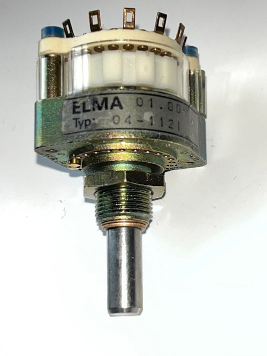 12 WAY 1 POLE ELMA SERIES 04 GOLD PLATED ROTARY SWITCH AUDIOPHILE fba39.34