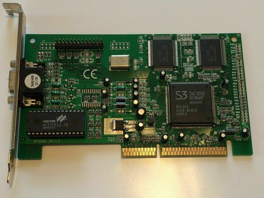 SP368/4MB S3 TRIO 3D/2X ON BOARD LEGACY SVGA GRAPHICS AGP CARD ad2J31